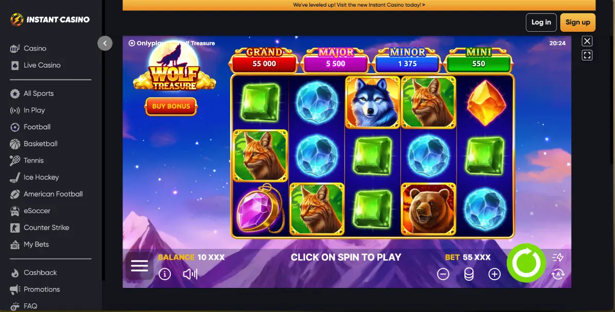 Wolf Treasure Pokie