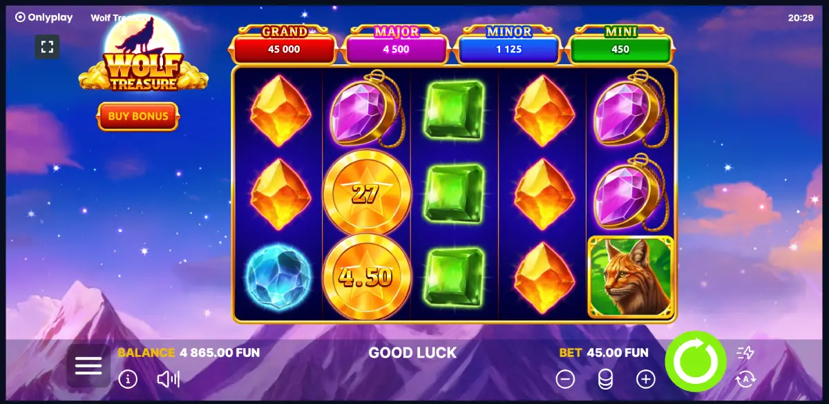 Wolf Treasure slot for real money