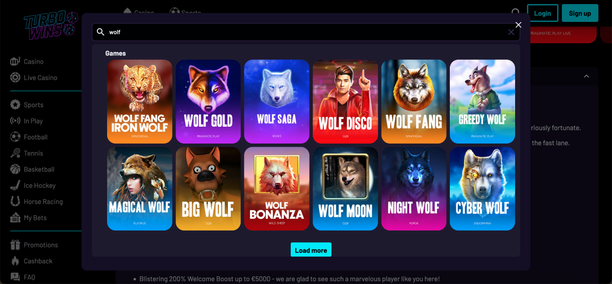 Turbo Wins online casino promotions and 10 percent weekly wager-free cashback offer